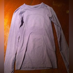 Lululemon purple swiftly tech long sleeve, size 4